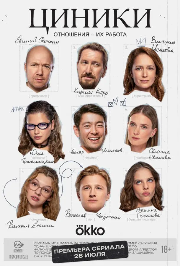 Циники 1 сезон, 1-10 серии смотреть сериал онлайн